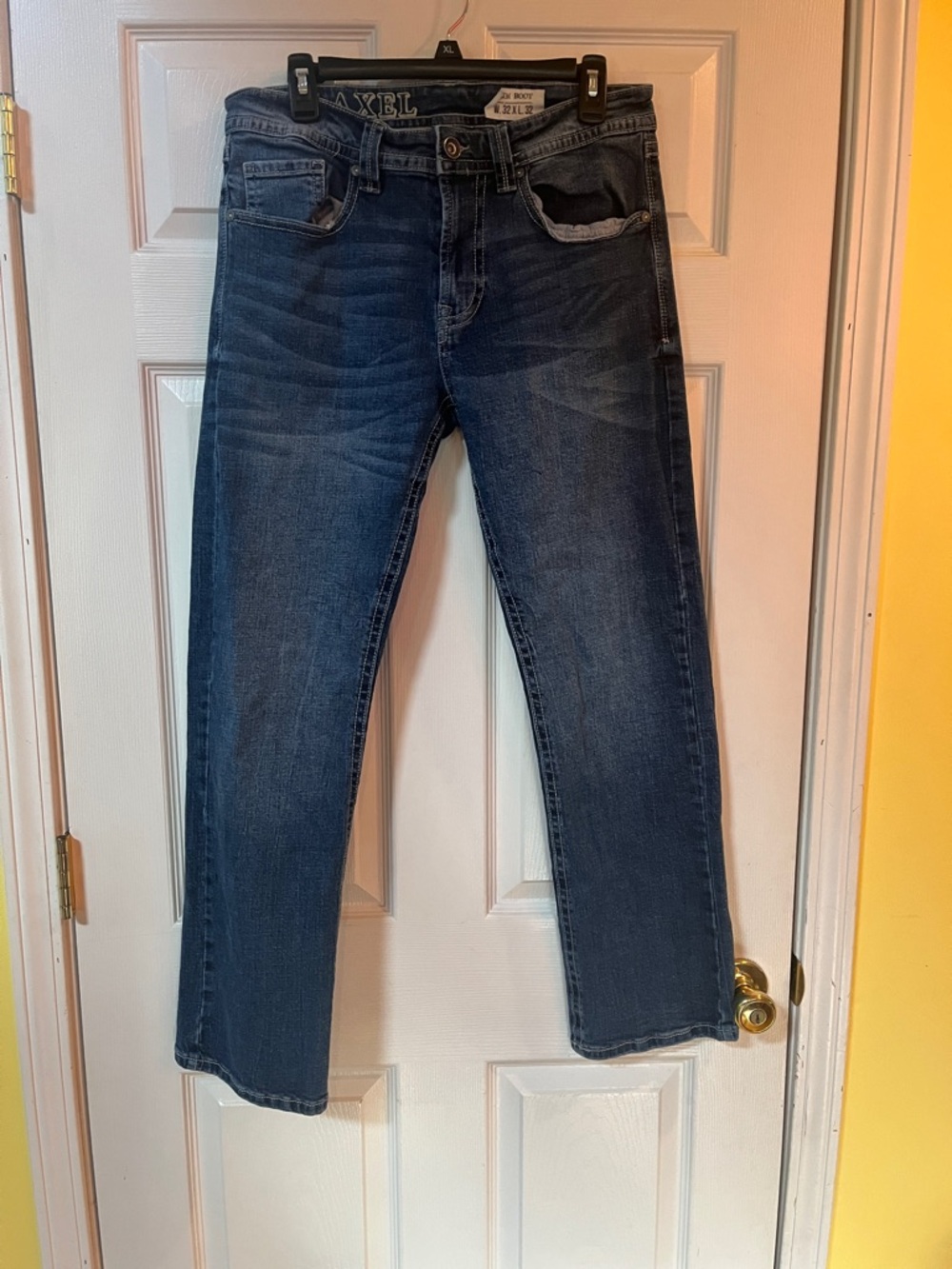 Slim Fit Men's Jeans in Dark Blue Denim